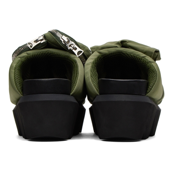 NEW Sacai Pockets Slide Sandal (Men) 10US / 43EU, KHAKI Made in Japan - Picture 2 of 5